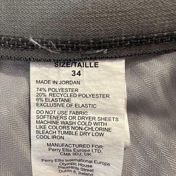 Ben Hogan - Mens Shorts Size: 34 Golf Flat Front Blue Patterned - Picture 3 of 4